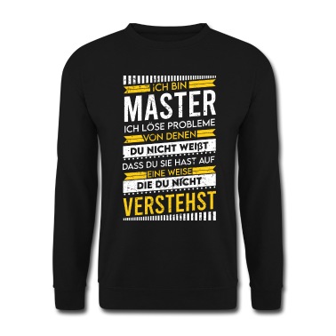 Abschluss Pullover - Abschluss Majestät Absolvent Mastertitel Master