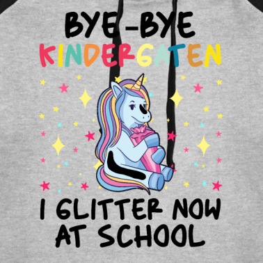 Abschluss Hoodie - Bye Bye Kindergarten Süßes Einhorn Zurück In Die