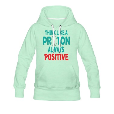 Abschluss Hoodie - denke wie ein proton immer positiv chemie schule