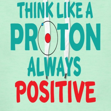 Abschluss Hoodie - denke wie ein proton immer positiv chemie schule