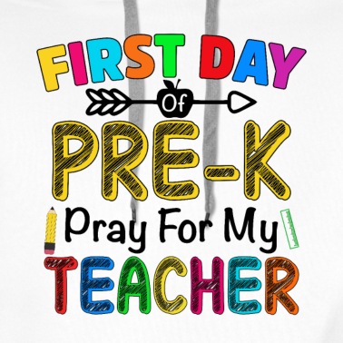 Abschluss Hoodie - Erster Vorschultag bete für meinen Lehrer