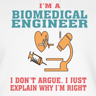 Abschluss Hoodie - Lustiges Biomedizintechnik-Zitat für Biomedizin