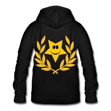 Abschluss Hoodie - Stern Star Sternchen Sieger Lorbeerkranz Sieg