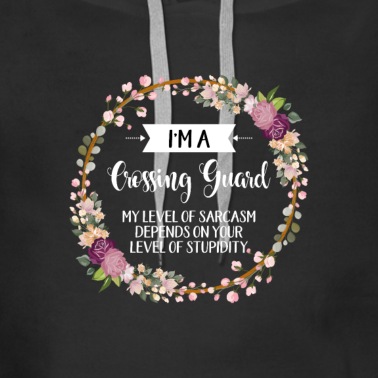 Abschluss Hoodie - Ich bin ein Grenzwächter Mein Grad an Sarkasmus hängt davon ab