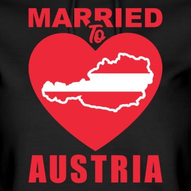Abschluss Hoodie - married to austria verheiratet mit österreich berg