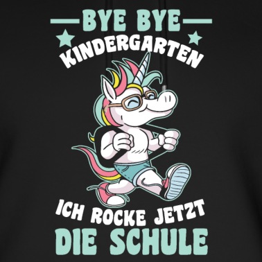 Abschluss Hoodie - Schulkind Einhorn Kindergarten Abschied 1. Klasse