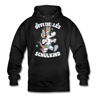 Abschluss Hoodie - Einschulung Schulanfang Schulkind Einhorn Offiziel