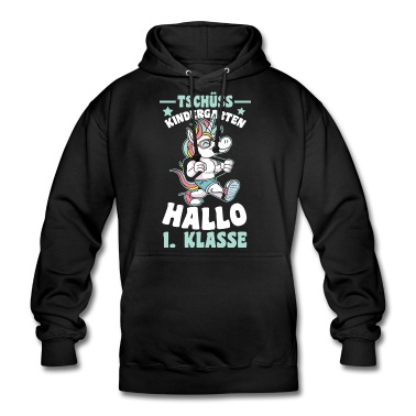 Abschluss Hoodie - Einschulung Schulkind Kindergarten Abschied Einhor