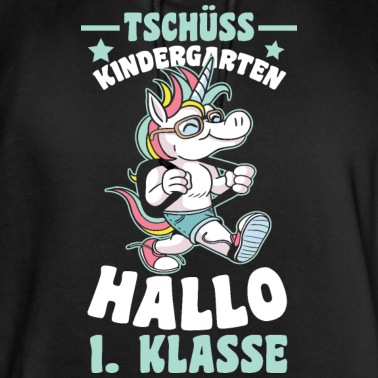 Abschluss Hoodie - Einschulung Schulkind Kindergarten Abschied Einhor