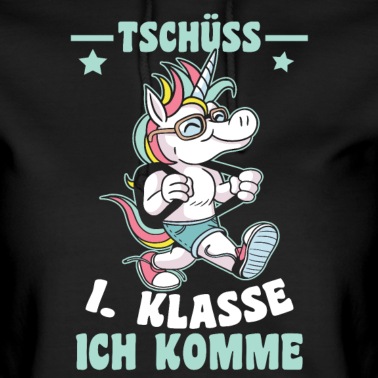 Abschluss Hoodie - Schulkind Einhorn Erste Klasse Kindergarten Einsch