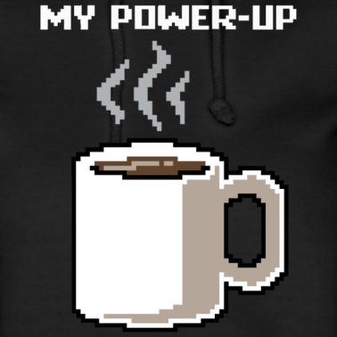 Abschluss Hoodie - my power-up/ Mein Power-Up / Kaffeeliebe