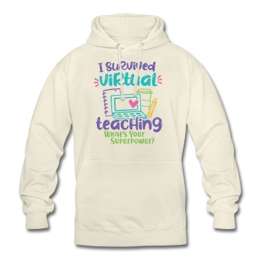 Abschluss Hoodie - i survived virtual teaching / Online Lehrer*in