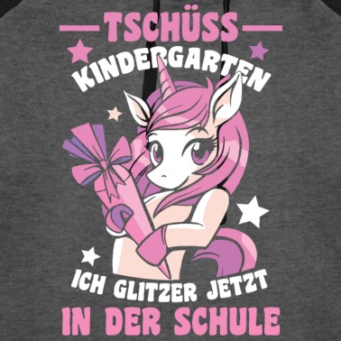 Abschluss Hoodie - Einschulung Einhorn Tschüss Kindergarten Schulkind