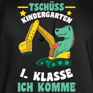 Abschluss Hoodie - Schulkind Dinosaurier Erste Klasse Kindergarten Ba
