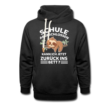 Abschluss Hoodie - Faultier Schule Abschluss Schüler Schulabschluss
