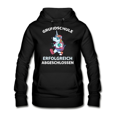 Abschluss Hoodie - Grundschule Abgschlossen Einhorn Grundschülerin