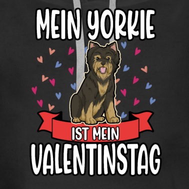 Abschluss Hoodie - Yorkshire Yorkie Hund Lustig Valentinstag Geschenk