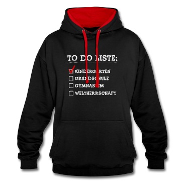 Abschluss Hoodie - To do Liste Kindergarten Abgeschlossen Einschulung