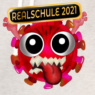 Abschluss Hoodie - Realschule SCHULABSCHLUSS 2021 VIRUS CARTOON