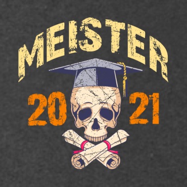 Abschluss Hoodie - Meister 2021 Totenkopf Geschenk Meisterschule