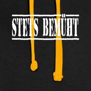 Abschluss Hoodie - stets bemüht weiss