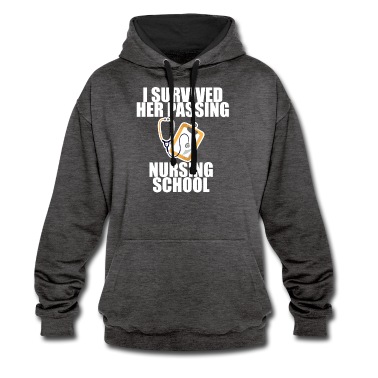 Abschluss Hoodie - I Survived Her Passing Nursing School 5