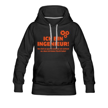 Abschluss Hoodie - Ich bin Ingenieur Maschinenbau Student Geschenk