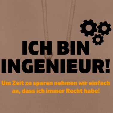 Abschluss Hoodie - Ich bin Ingenieur Maschinenbau Student Geschenk