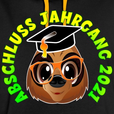 Abschluss Hoodie - ABSCHLUSS JAHRGANG 2021 Faultier EXAMEN MASTER