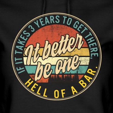 Abschluss Hoodie - Lustiges Anwaltshemd, eine Hölle einer Bar, es dauert 3