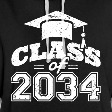 Abschluss Hoodie - Klasse von 2034 - Wachsen Sie mit mir Abschluss I