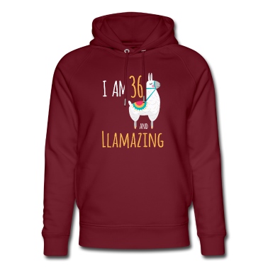 Abschluss Hoodie - Ich bin 36 und Llamazing lustige Lama Alpaka Geburtstag