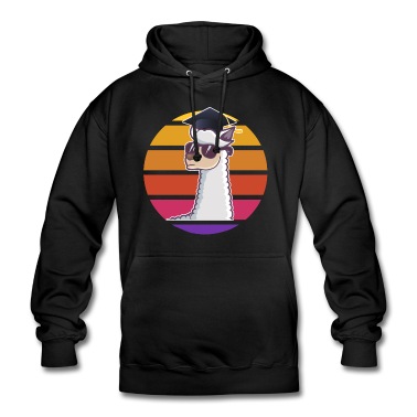 Abschluss Hoodie - Lama Doktorhut Abschluss Retro Lama Promotion