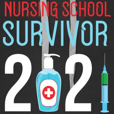 Abschluss Hoodie - Nursing School Survivor 2021