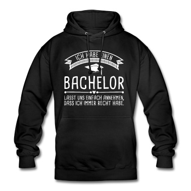 Abschluss Hoodie - Bachelor-Hut Spruch Abschluss Studenten Absolvent