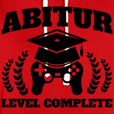 Abschluss Hoodie - Abitur level complete Geschenk Schule Abschluss
