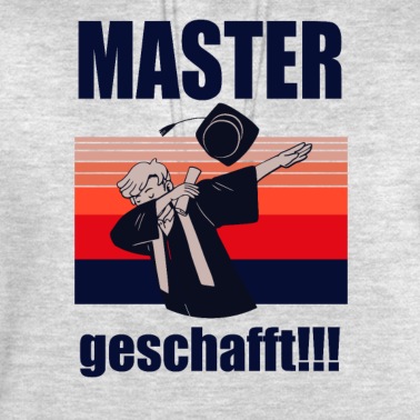 Abschluss Hoodie - Master Geschafft Masterabschluss Geschenk