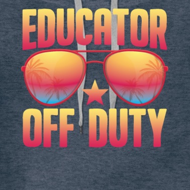 Abschluss Hoodie - Educator Off Duty Teaching Sunglass Retro Erzieher