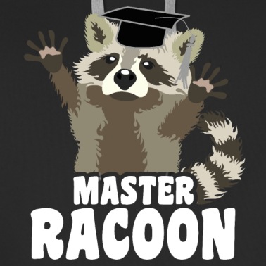 Abschluss Hoodie - Niedlicher Master Waschbär Abschluss Motiv