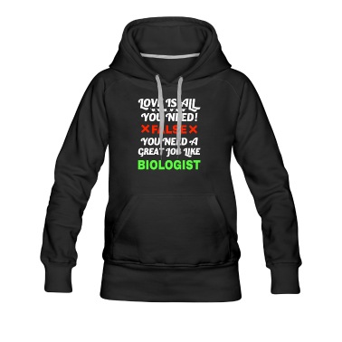 Abschluss Hoodie - Biologe zu sein ist wichtiger als Liebe