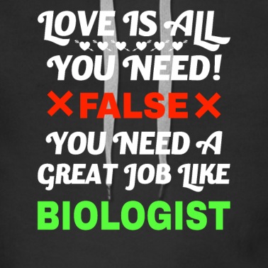 Abschluss Hoodie - Biologe zu sein ist wichtiger als Liebe