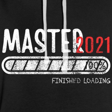 Abschluss Hoodie - Master Abschluss Geschenk 100%Finished 2021 Shirt