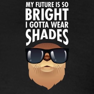 Abschluss Poloshirt - My Future Is So Bright - Cool Otter Design