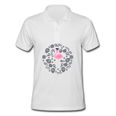 Abschluss Poloshirt - Flamingo Abschluss Schule Uni Geschenk