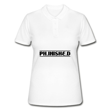 Abschluss Poloshirt - Phinished Finished PhD Abschluss Geschenk
