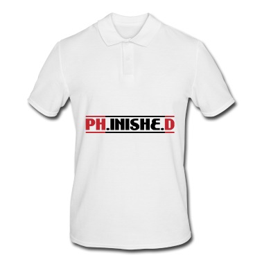 Abschluss Poloshirt - Phinished Finished PhD Abschluss Geschenk