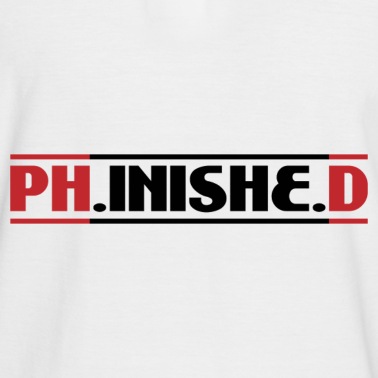 Abschluss Poloshirt - Phinished Finished PhD Abschluss Geschenk