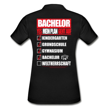Abschluss Poloshirt - Bachelor MEIN PLAN ABSCHLUSS Schulabschluss Shirt