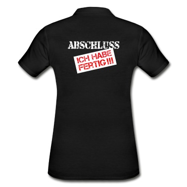 Abschluss Poloshirt - T-Shirt Abschluss - Abitur - Schulabschluss