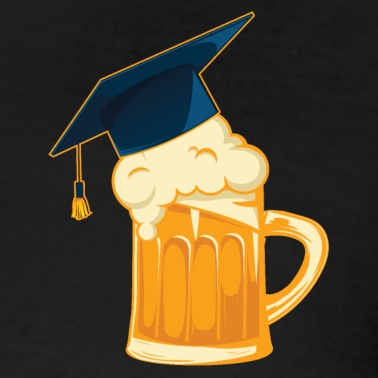 Abschluss Poloshirt - Maßkrug Abschluss Doktorhut